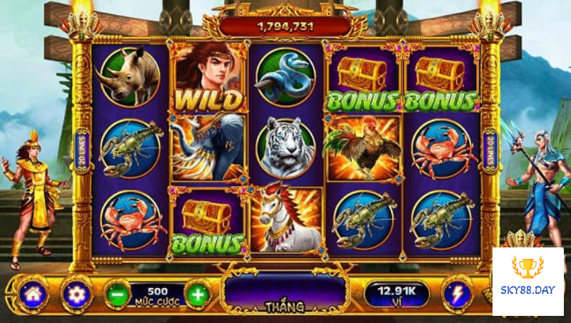 Giới thiệu slot sơn tinh thủy tinh sky88 